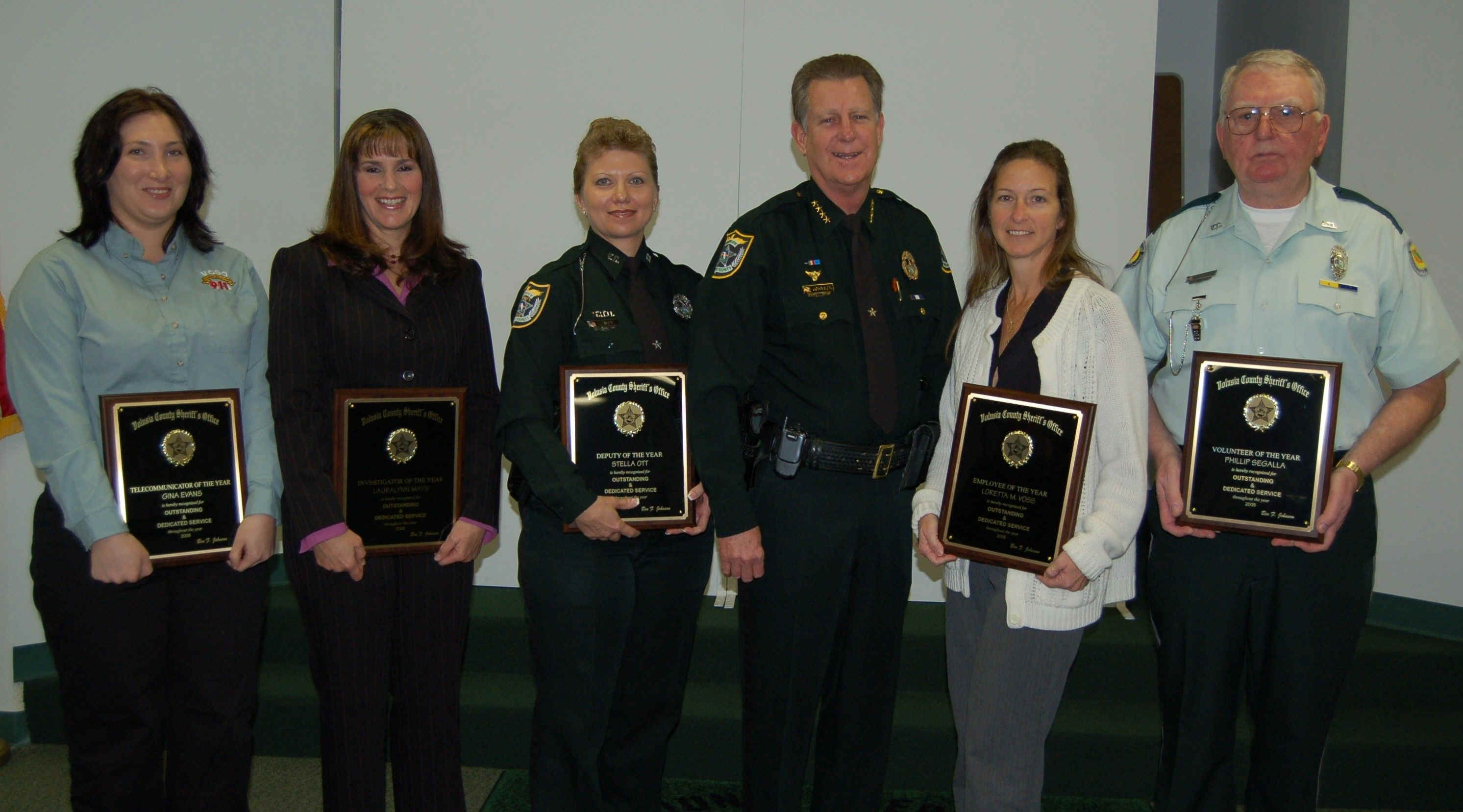 Sheriff's Office Employees Of The Year Honored Image