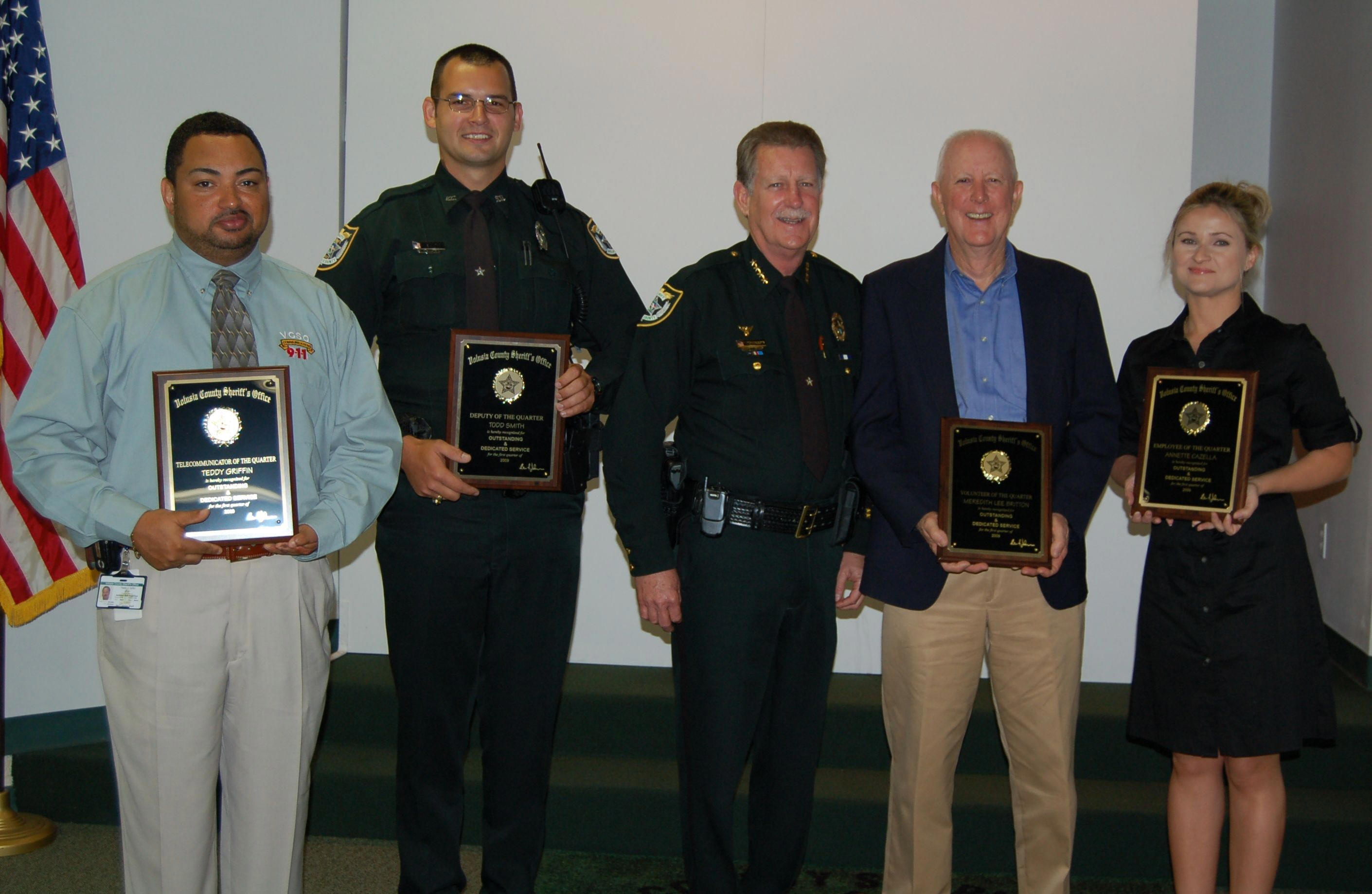 Sheriff's Office Employees Of The Quarter Honored Image