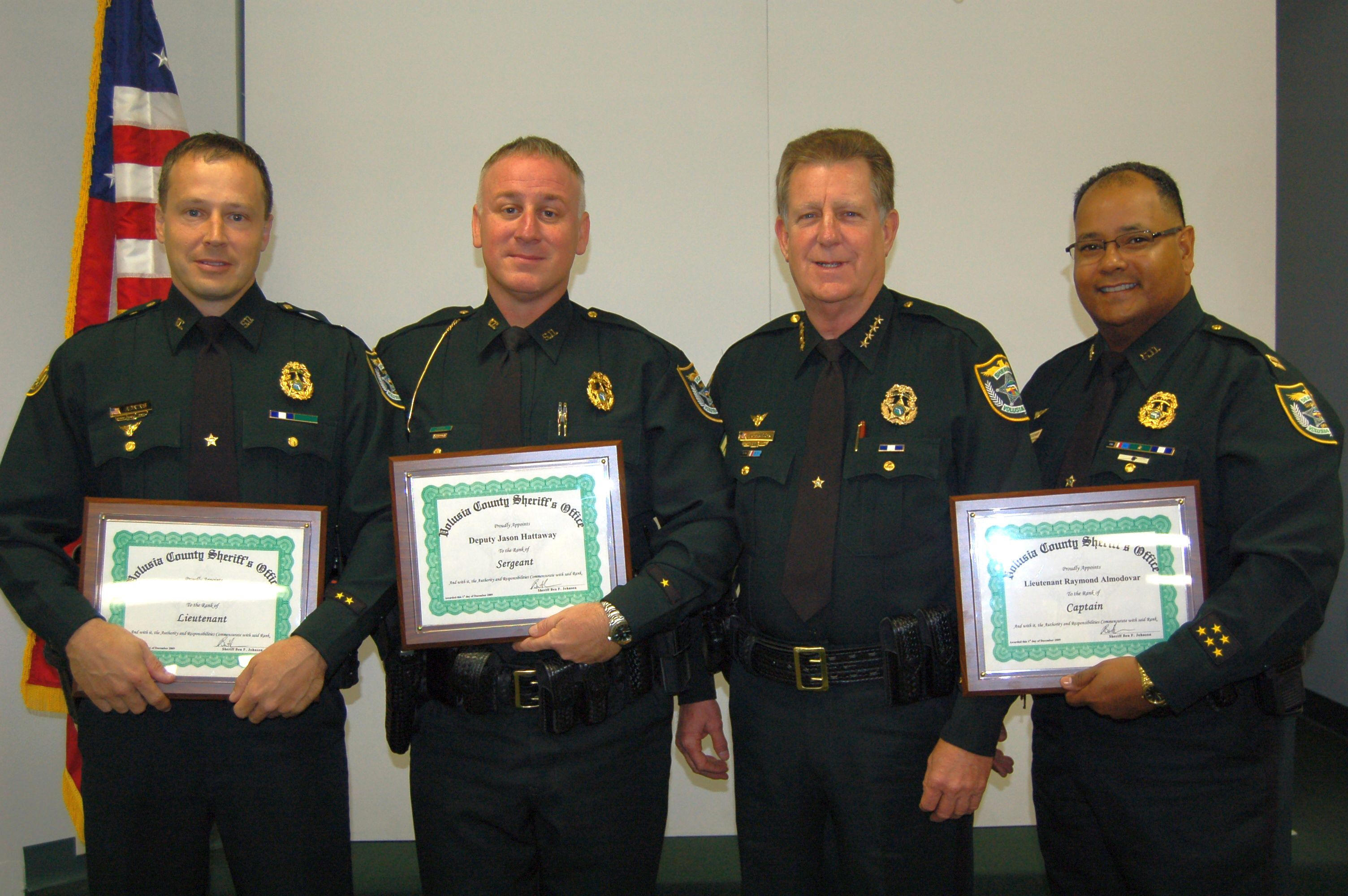 Sheriff Johnson Promotes Three Deputies Image