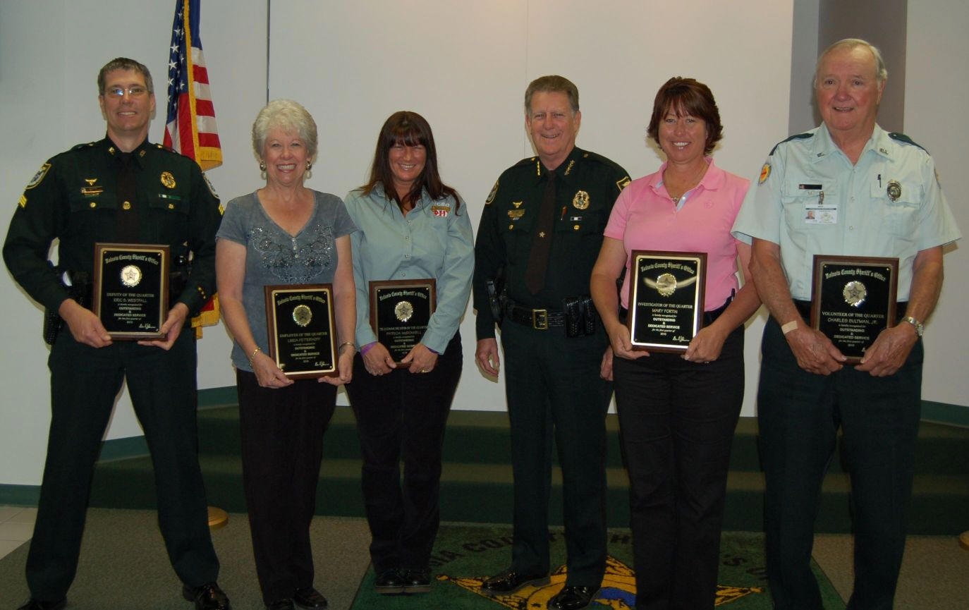 Sheriff's Office Employees Of The Quarter Honored Image