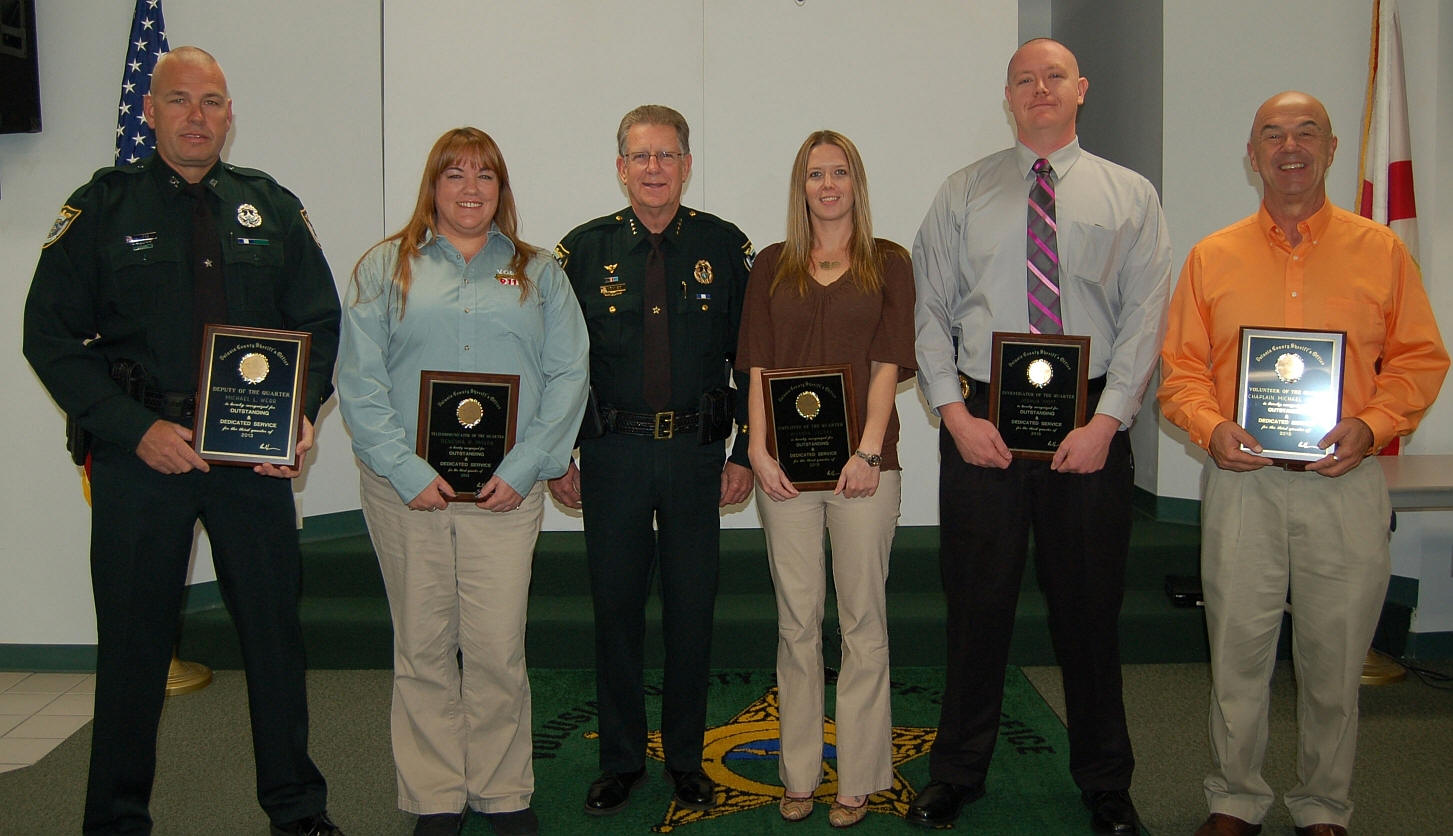 Sheriff's Office Employees Of The Quarter Honored Image