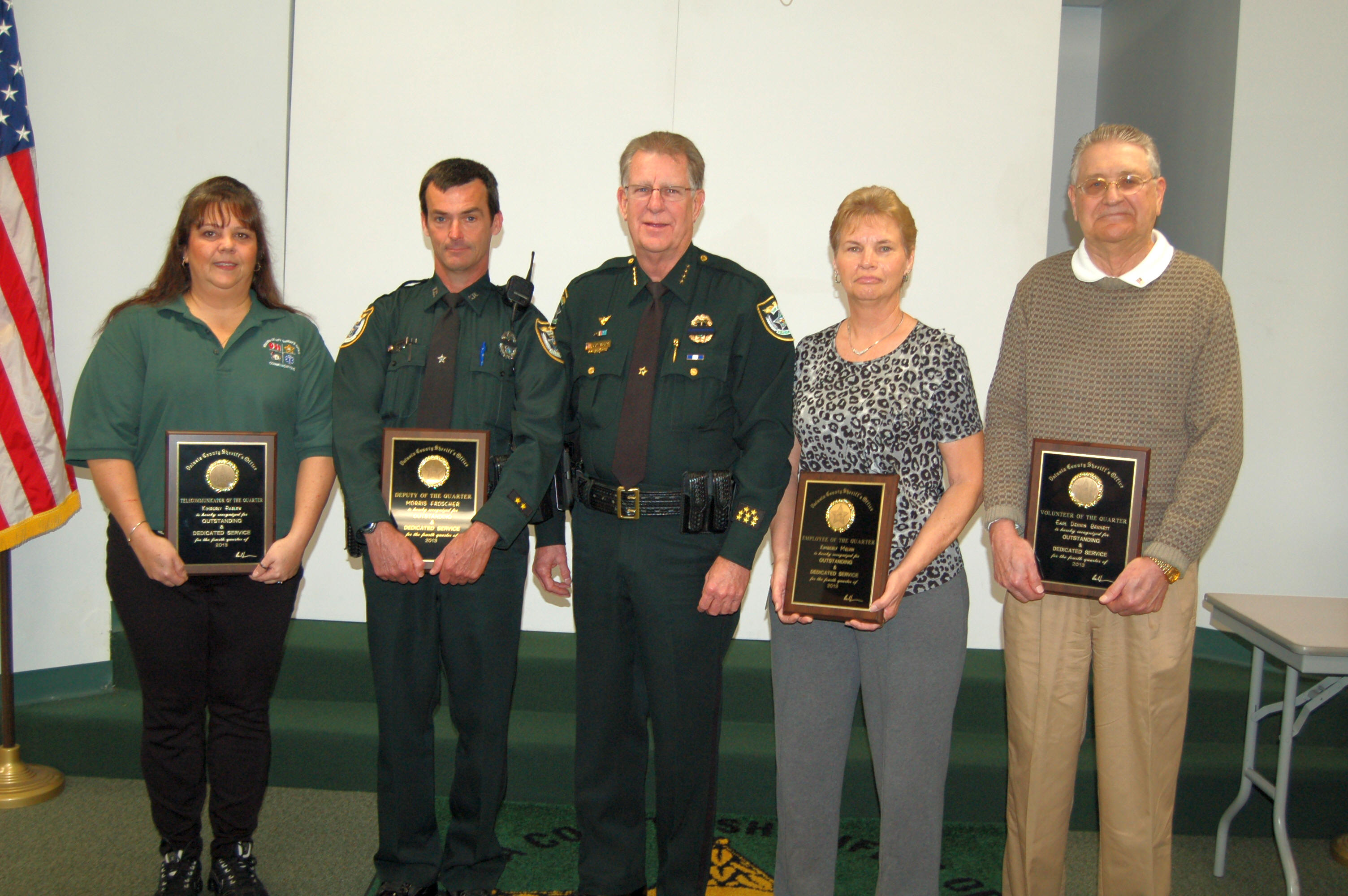 Sheriff's Office Employees Of The Quarter Honored Image