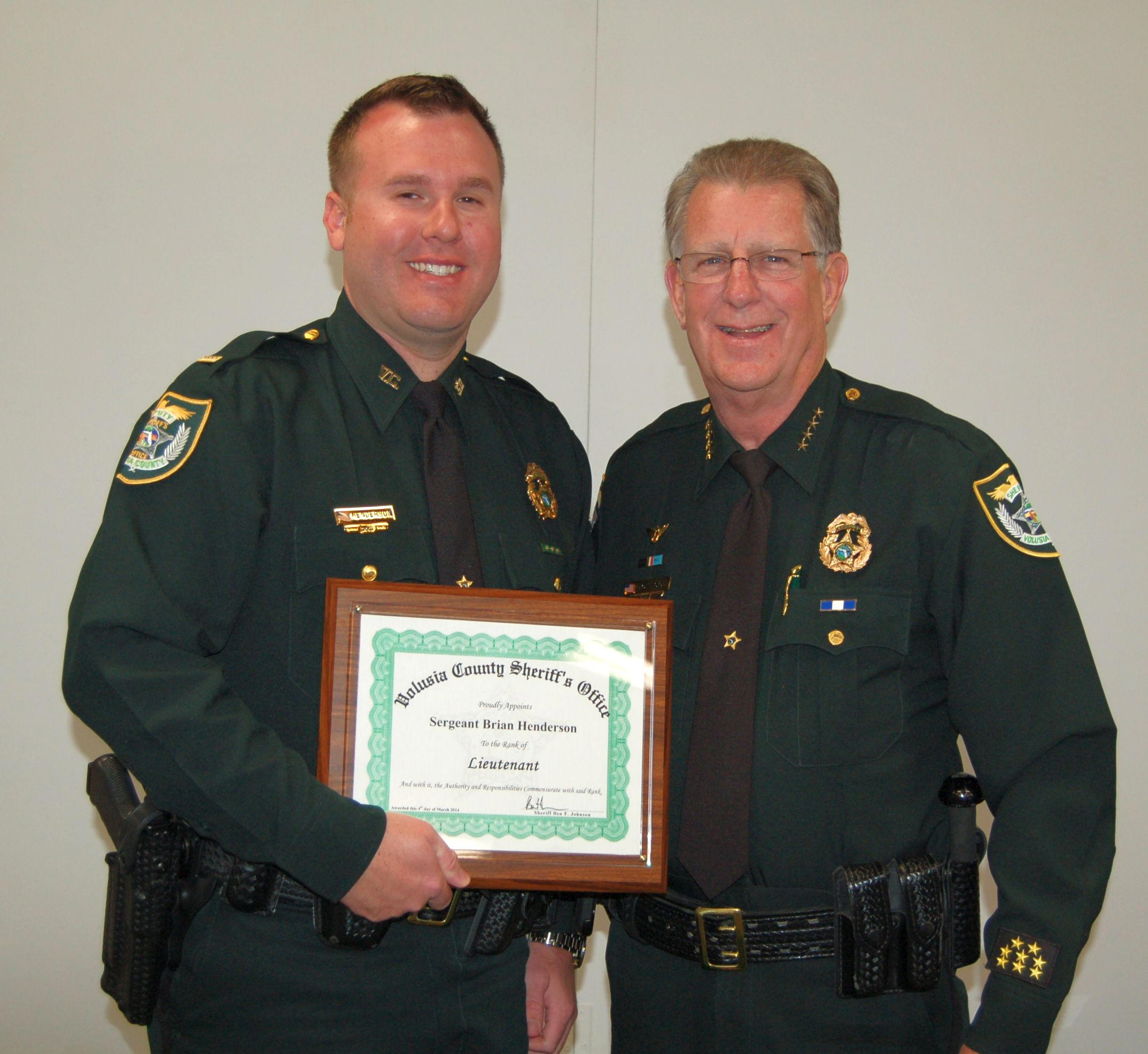 Sheriff Johnson Names New Lieutenant Image