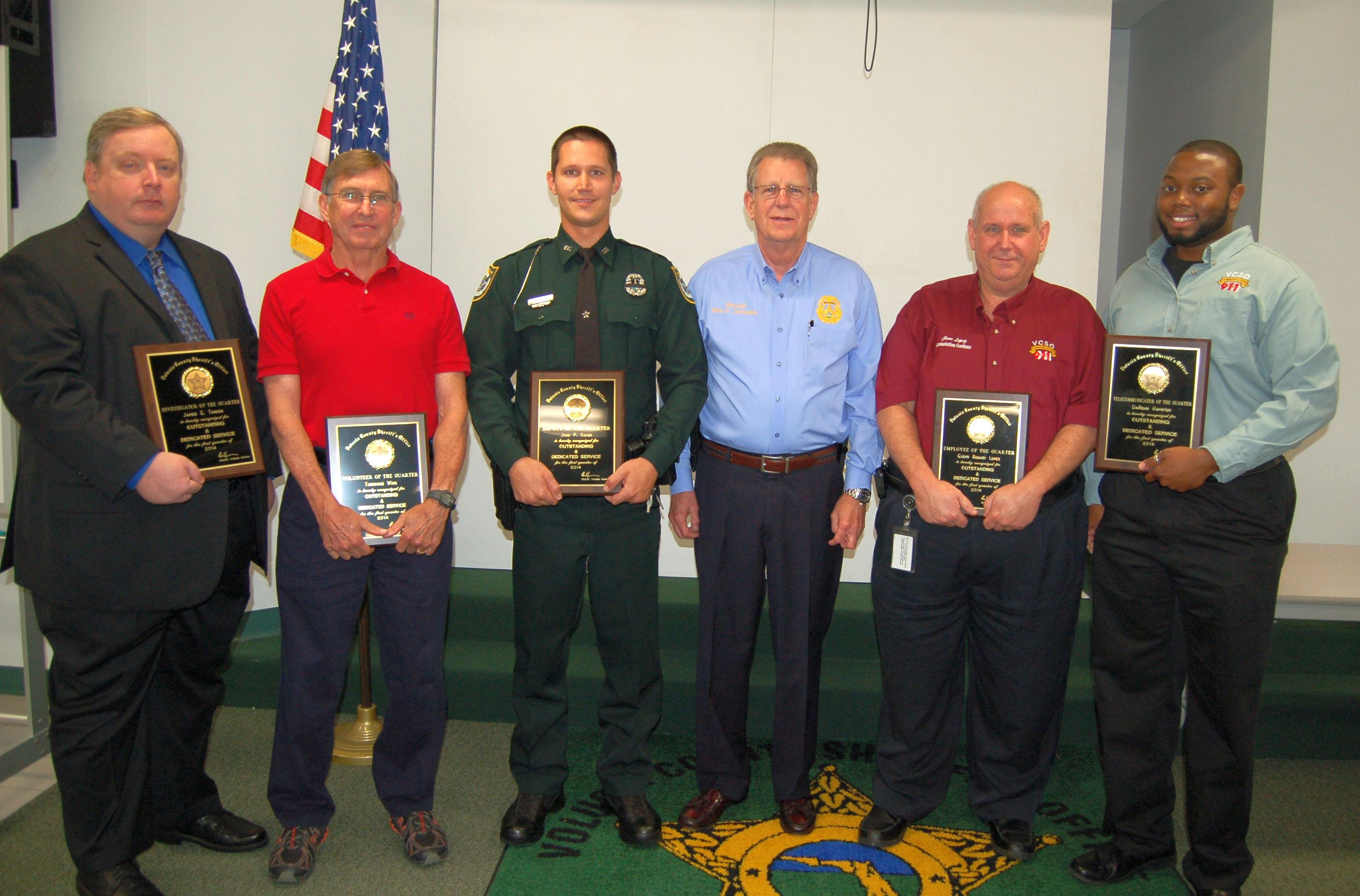 Sheriff's Office Employees Of The Quarter Honored Image