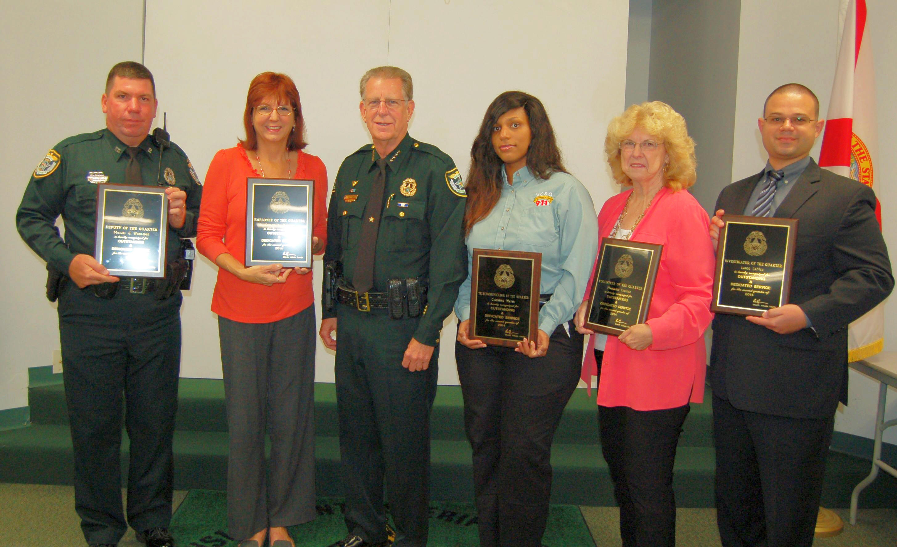 Sheriff's Office Employees Of The Quarter Honored Image