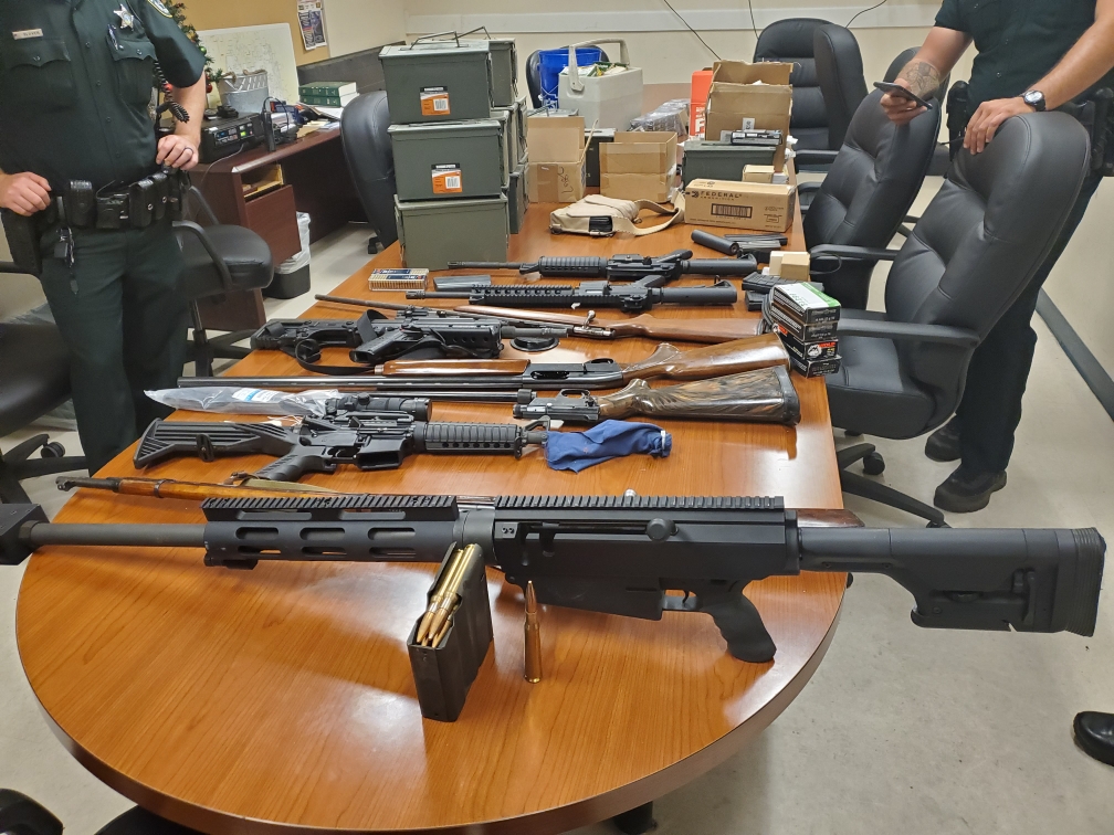 Deputies Arrest Naked Deltona Man for Violating No-Contact Order; Multiple Guns Seized Image