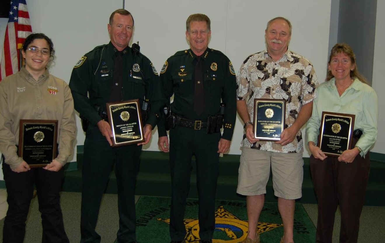 Sheriff's Office Employees Of The Quarter Honored Image