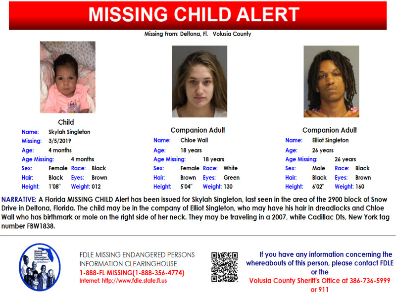 PHOTOS: Missing Child Alert Issued For 4-Month-Old Girl Believed Taken By Parents In Violation Of Court Order Image