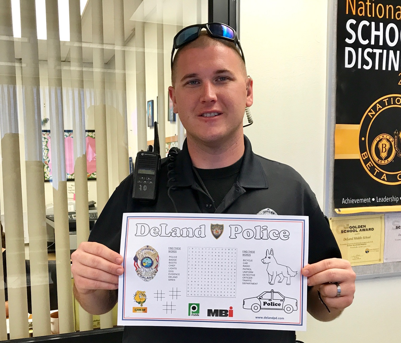 DeLand Police Officer Creates Activity Sheet For Area Children Image