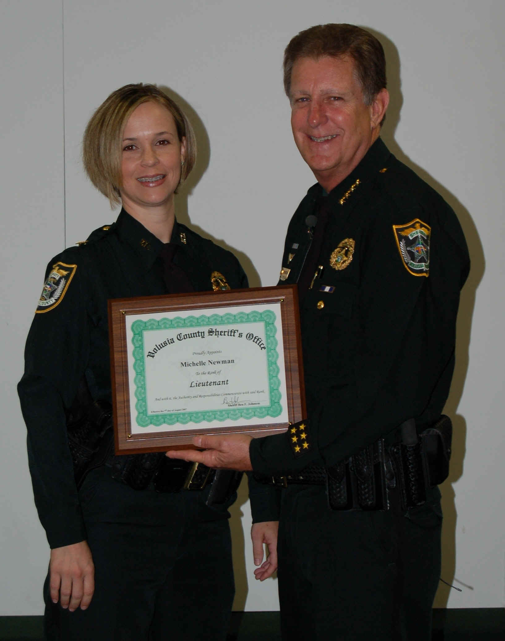 Sheriff Johnson Names New Lieutenant Image