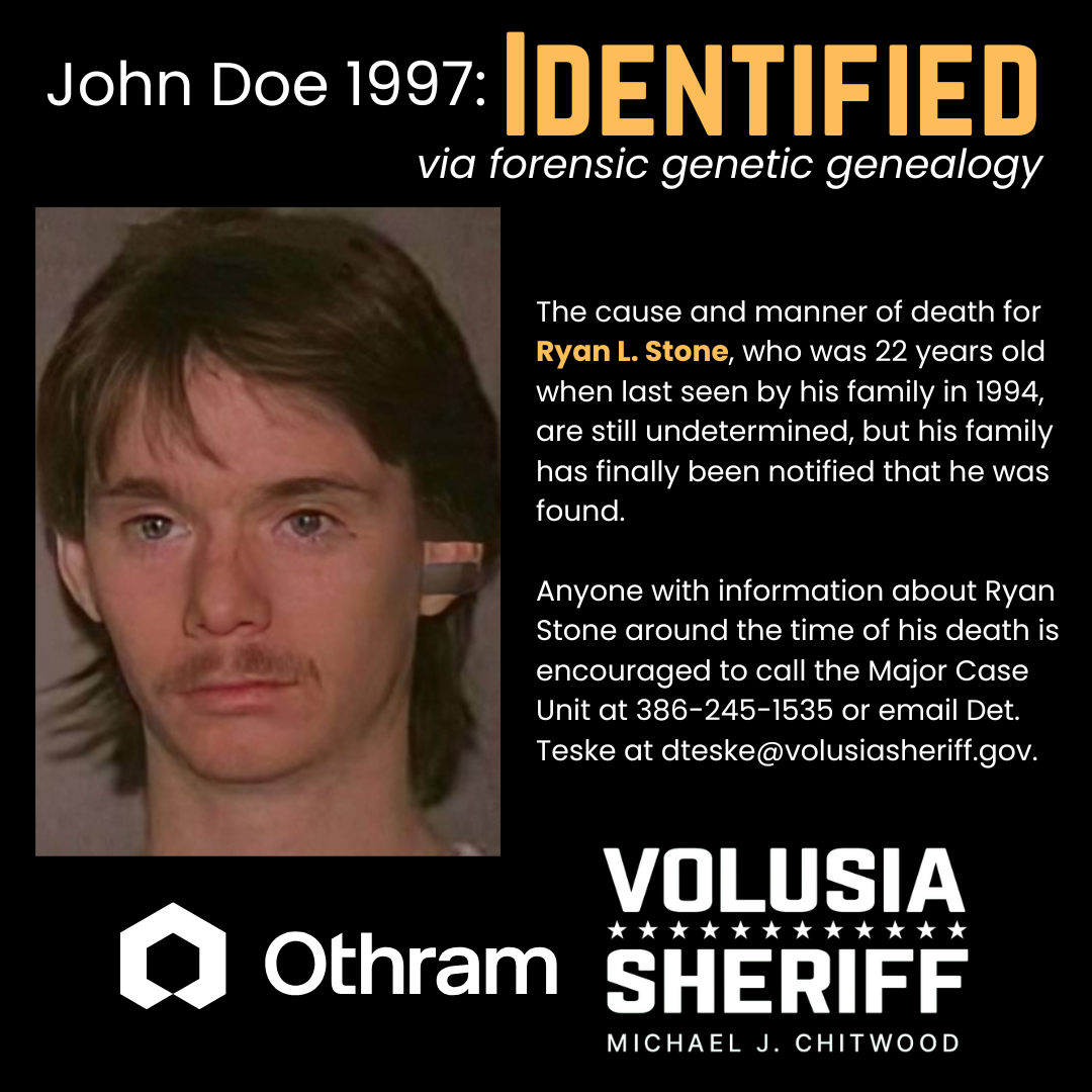Remains Found In 1997 Now Identified Thanks To Forensic Genetic Genealogy Image